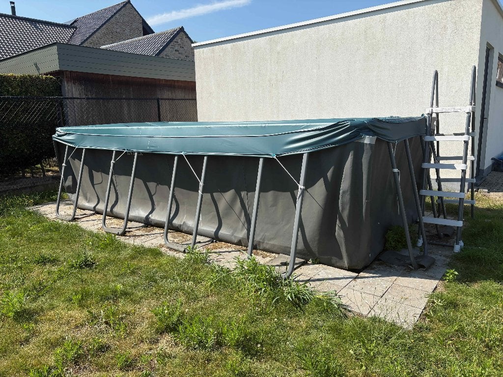 Intex Frame zwembad 5,49 x 2,74 m COMPLEET, Tuin en Terras, Zwembaden, Gebruikt, 200 tot 300 cm, Rechthoekig, Ophalen
