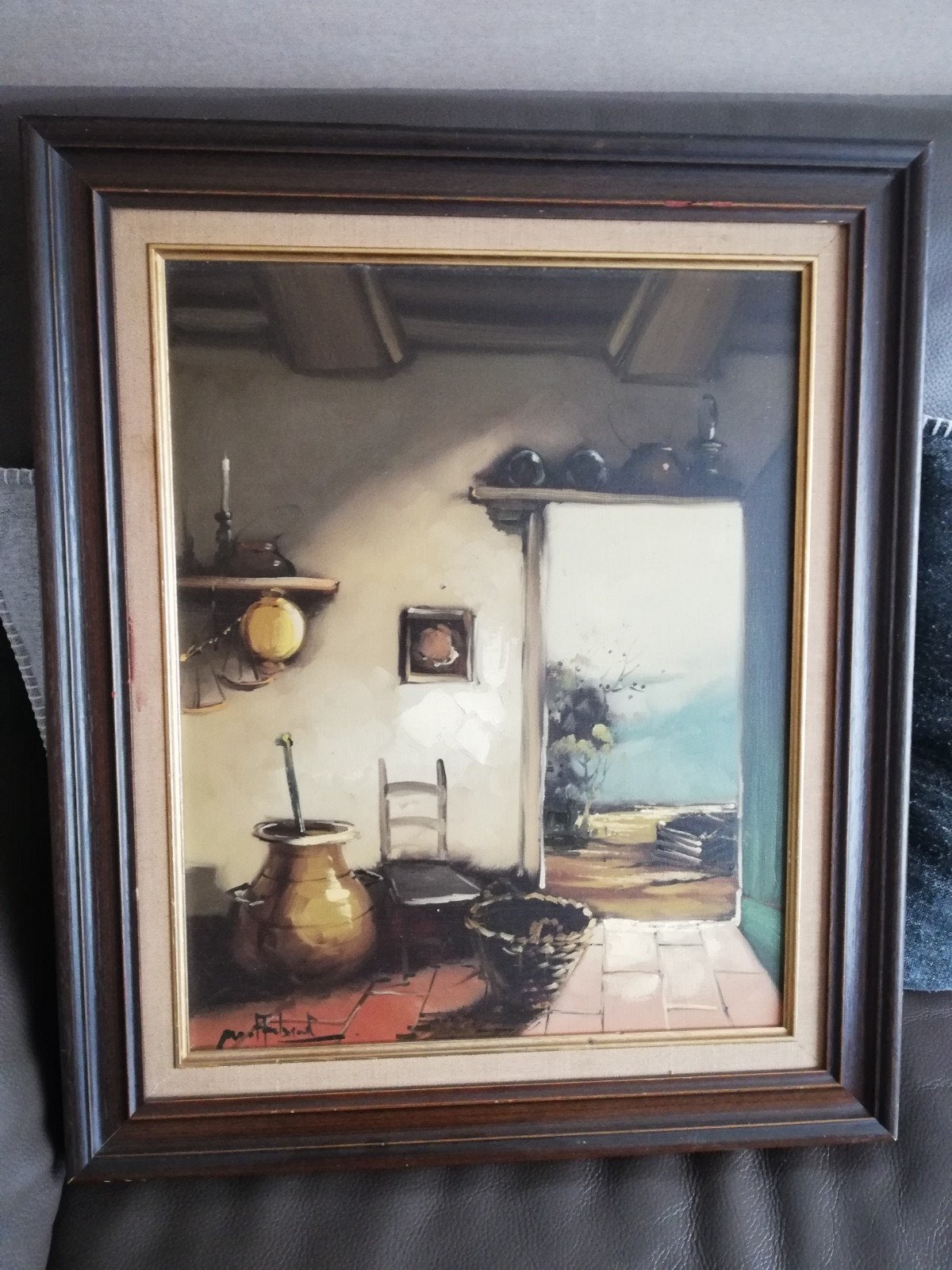 2 schilderijen, Antiek en Kunst, Ophalen, Bloemen