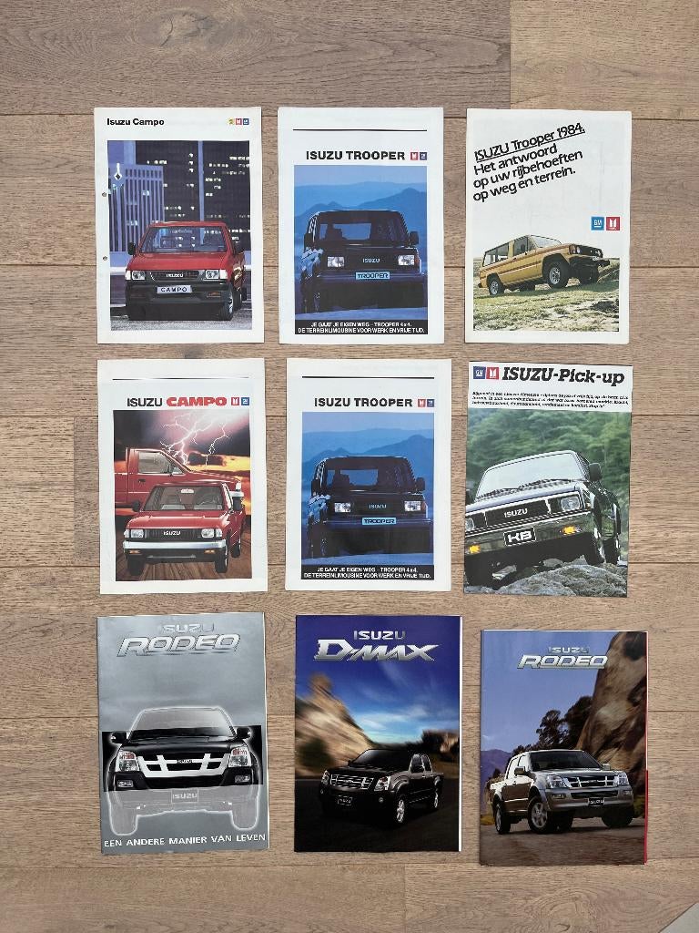 PROSPECTUS ISUZU TROOPER ISUZU CAMPO, Enlèvement ou Envoi