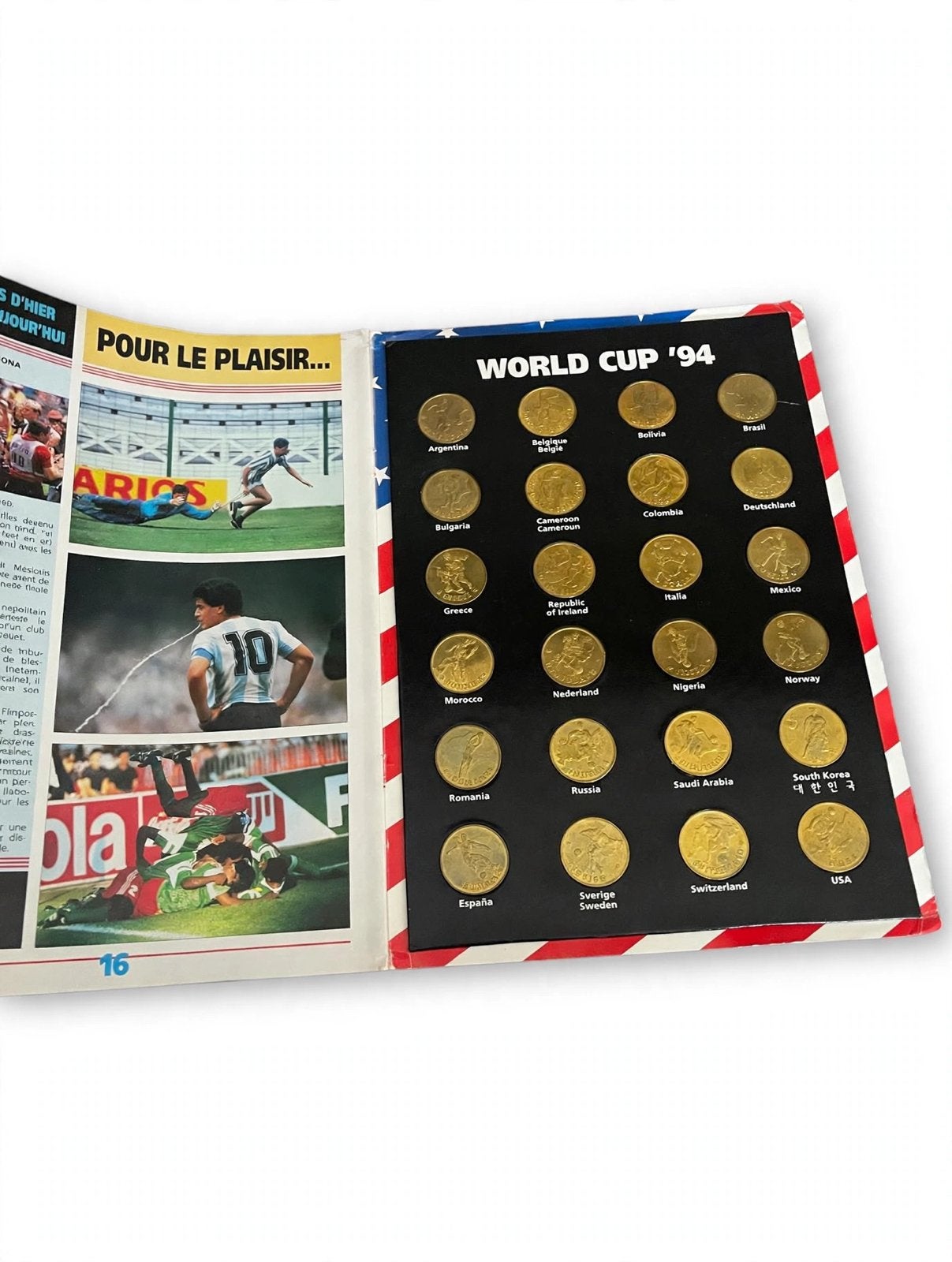 ALBUM COMPLET WORLD CUP 1994 USA - 24 Médailles -, Enlèvement ou Envoi, Autres matériaux