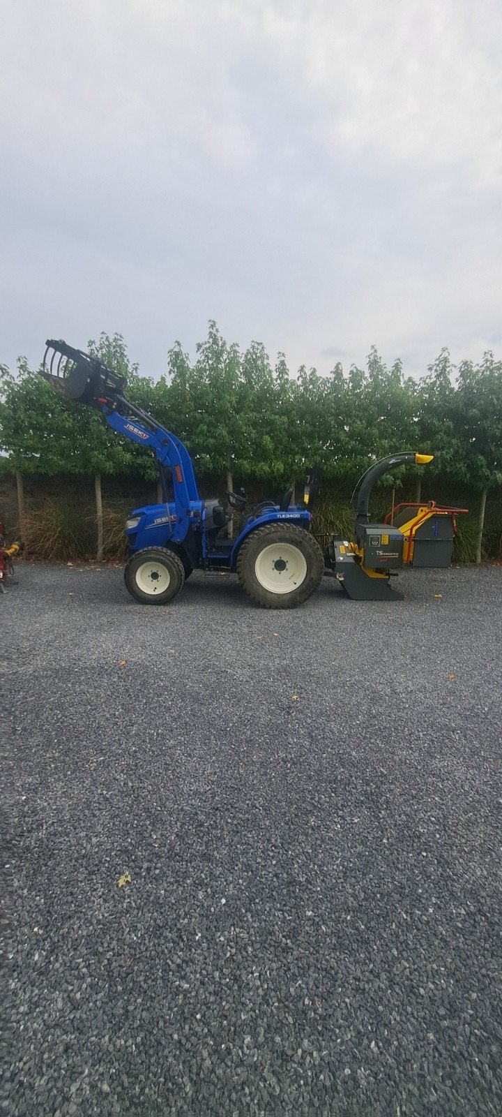 iseki tle 3400 broyeur ts industries et treuil 3t5, Enlèvement, Cultures, Agricole