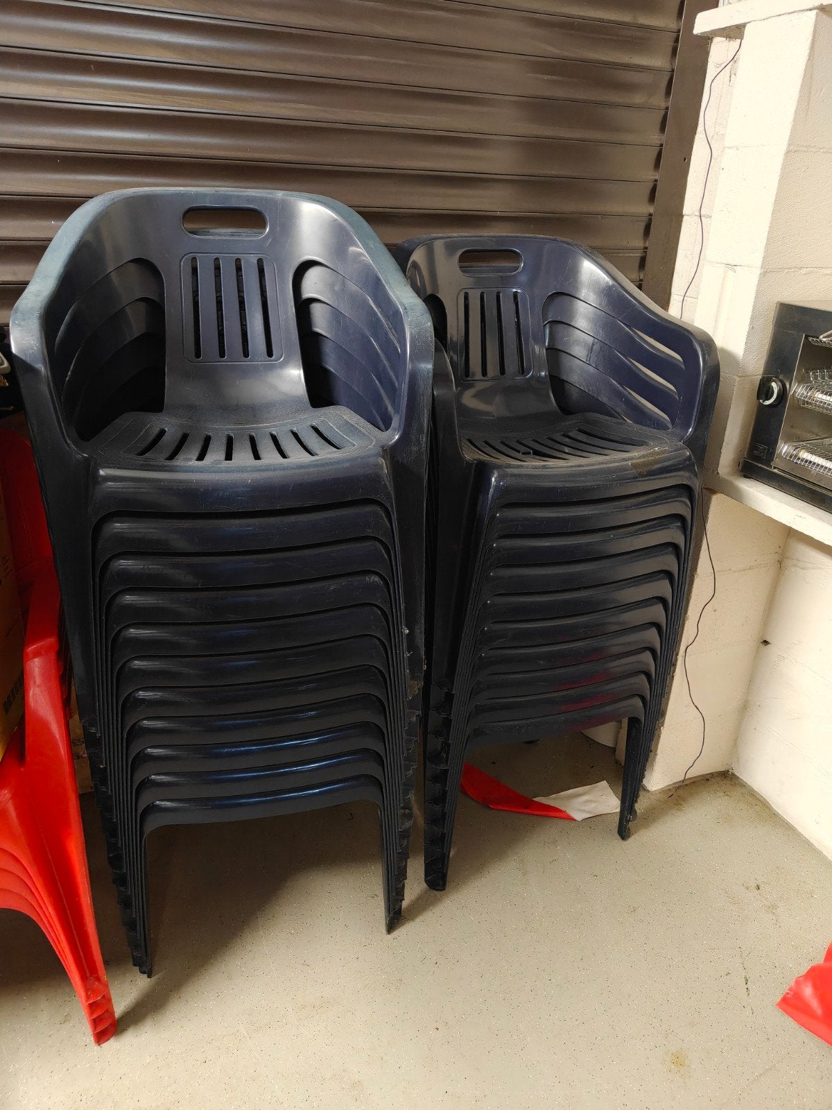 Plastic tuinstoelen, Tuin en Terras, Tuinstoelen, Ophalen, Plastic