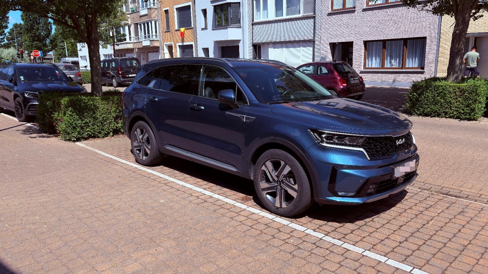 Kia Sorento PHEV 7-zit Leder/Zetelverw. + 5 JAAR KIA GARANTI, Auto's, Automaat, Blauw, 7 zetels, Leder
