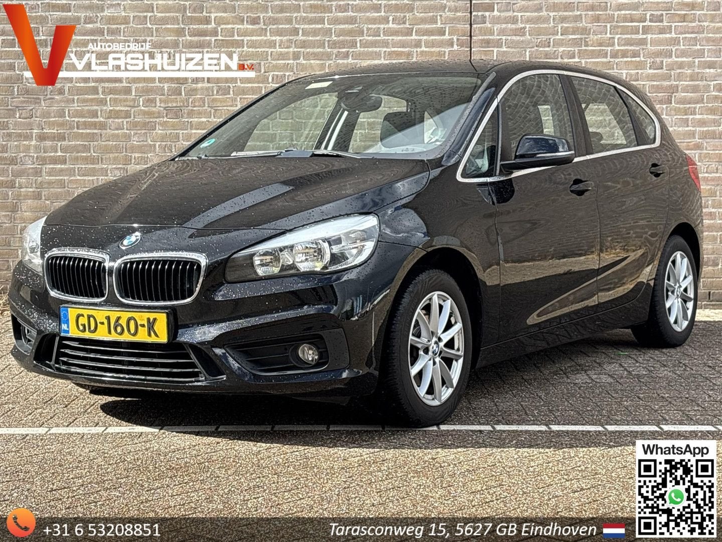BMW 218 Active Tourer 2-serie 218d Essential | Cruise | Clim, Auto's, Monovolume, 109 g/km, Zwart, 2 Reeks Active Tourer
