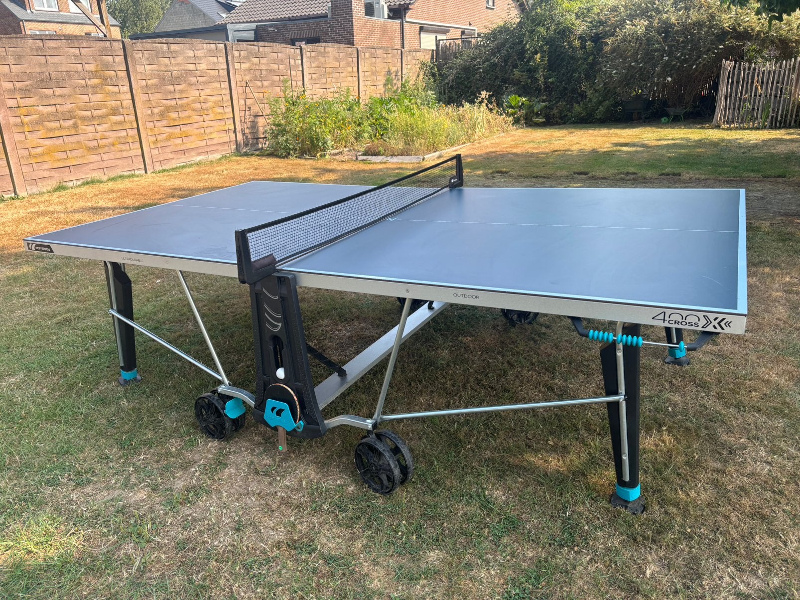 Tafeltennis tafel Outdoor, Sport en Fitness, Tafeltennis, Ophalen, Zo goed als nieuw, Tafel Outdoor, Inklapbaar