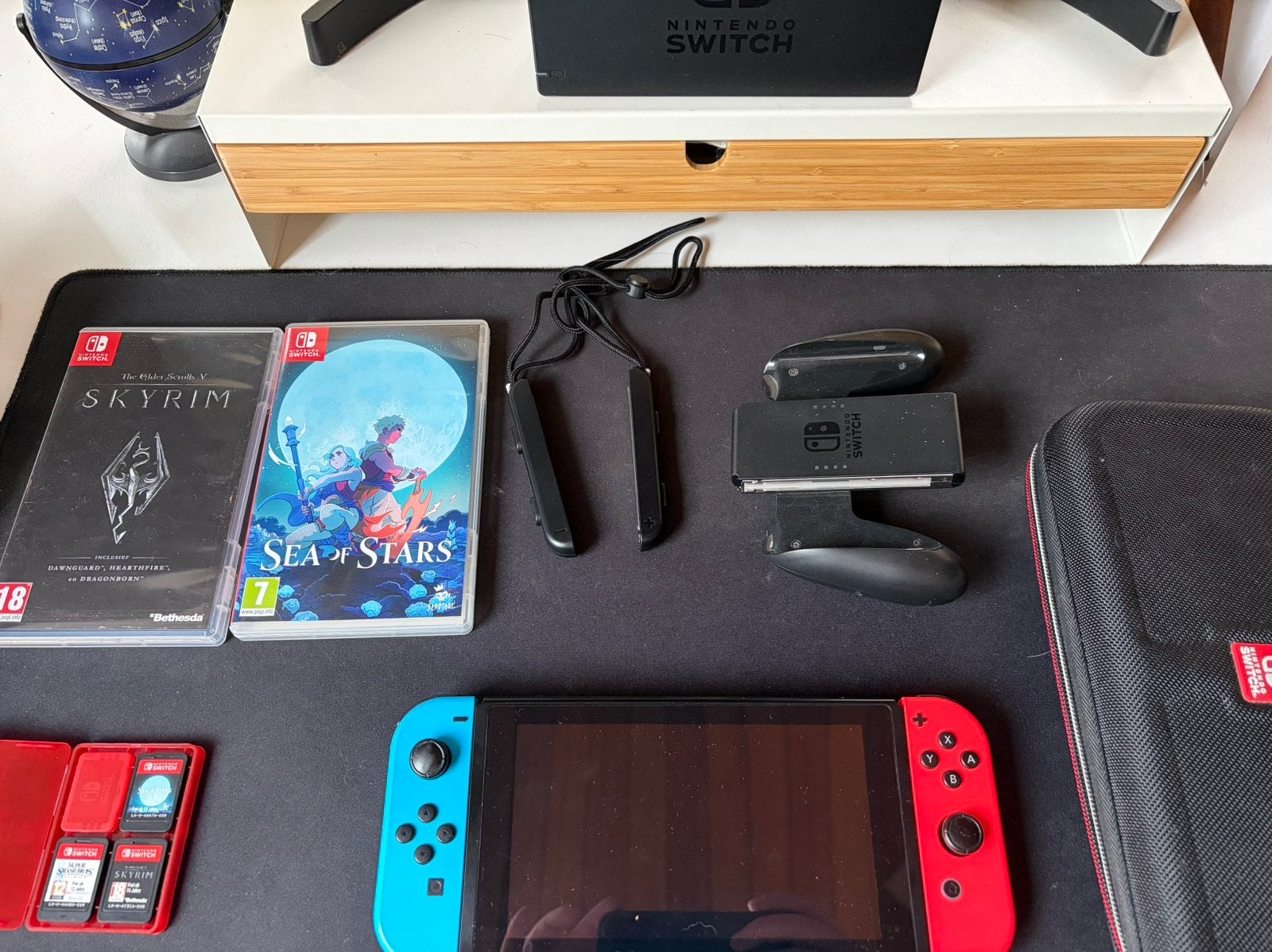Switch + 3 games & accesoires, Games en Spelcomputers, Ophalen, Gebruikt, Switch Original