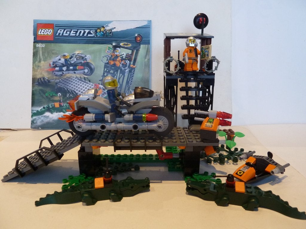 Lego Agents 8632 Swamp Raid, Lego, Ophalen of Verzenden, Zo goed als nieuw, Inclusief instructies