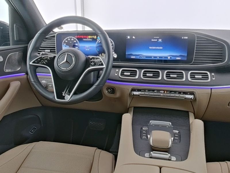 Mercedes-Benz GLE 350 de 4M AMG Premium Plus *BEIGE LEDER* N, Auto's, Mercedes-Benz, Automaat, Gebruikt, Beige, Adaptive Cruise Control