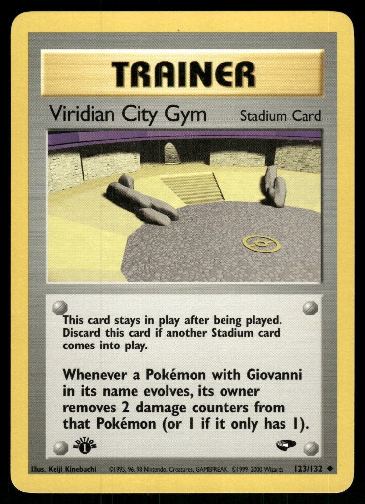 Viridian City Gym 123/132 - Gym Challenge (1st edition), Verzenden, Gebruikt