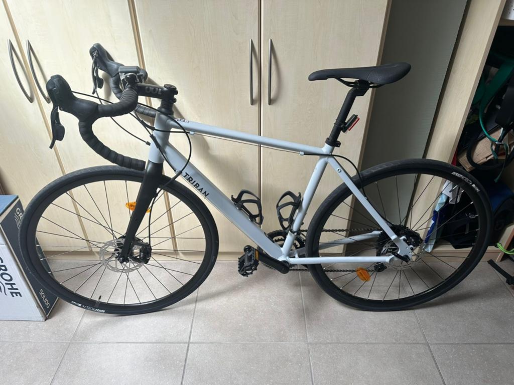 Racefiets voor recreatief fietsen RC120 schijfremmen, Fietsen en Brommers, Fietsen | Racefietsen, Heren, Aluminium, Zo goed als nieuw