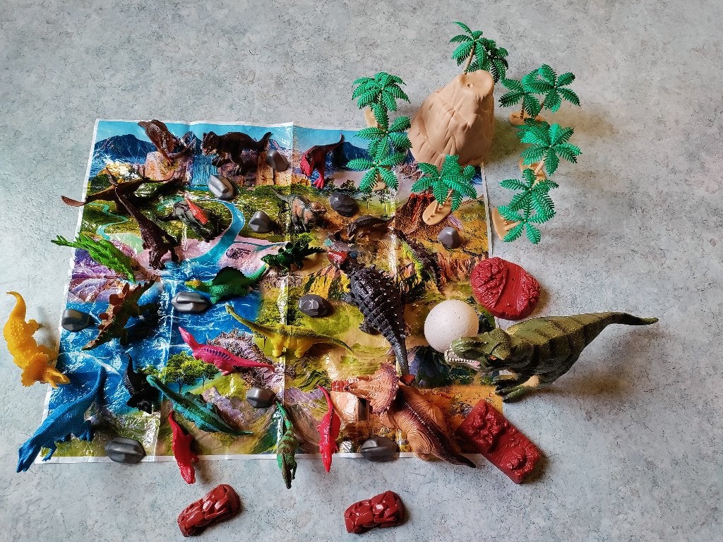 Dino speelset, Ophalen of Verzenden, Zo goed als nieuw, Jongen of Meisje
