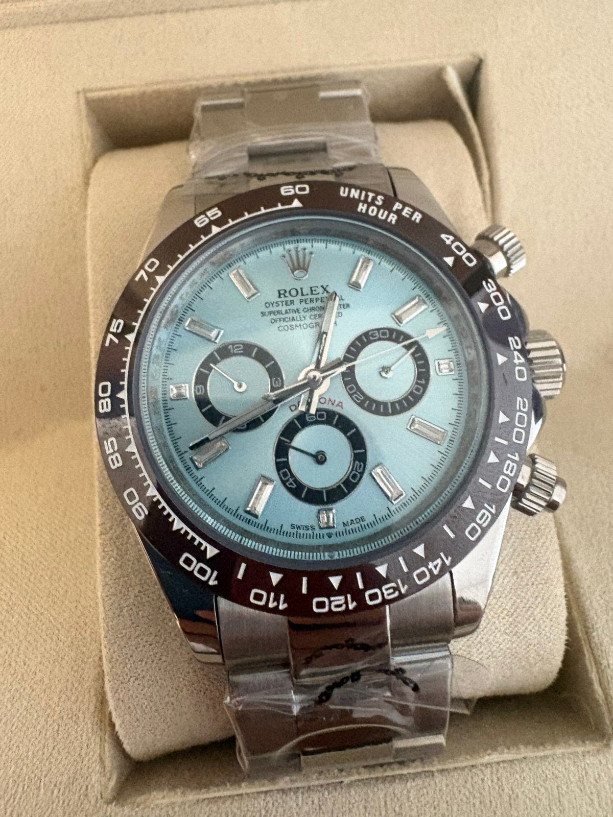 Rolex daytona, Bijoux, Sacs & Beauté, Enlèvement, Comme neuf, Rolex