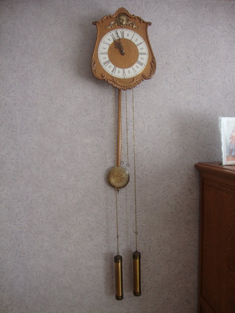 Horloge murale, Maison & Meubles, Accessoires pour la Maison | Horloges, Avec poids, Comme neuf, Enlèvement, Horloge murale
