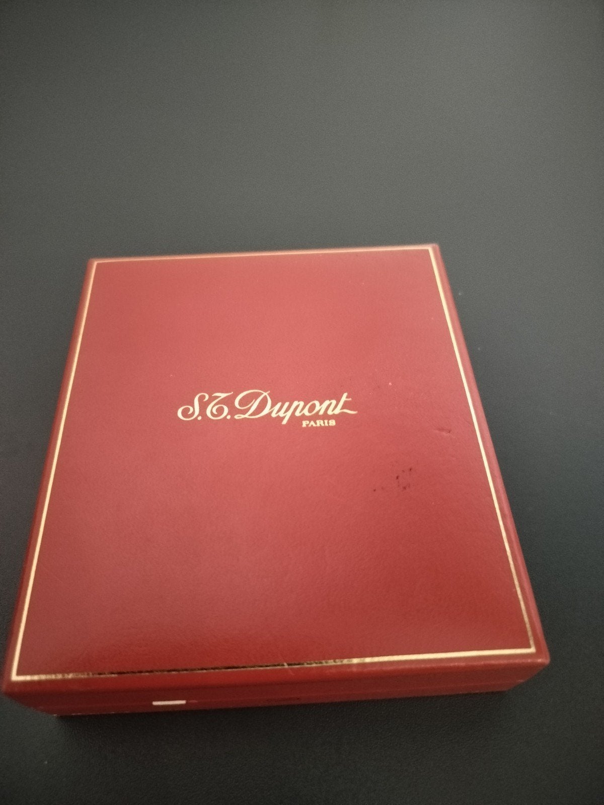 dupont.met doos.ligne2 dus met de mooie ping., Ophalen of Verzenden, Gebruikt, Aansteker