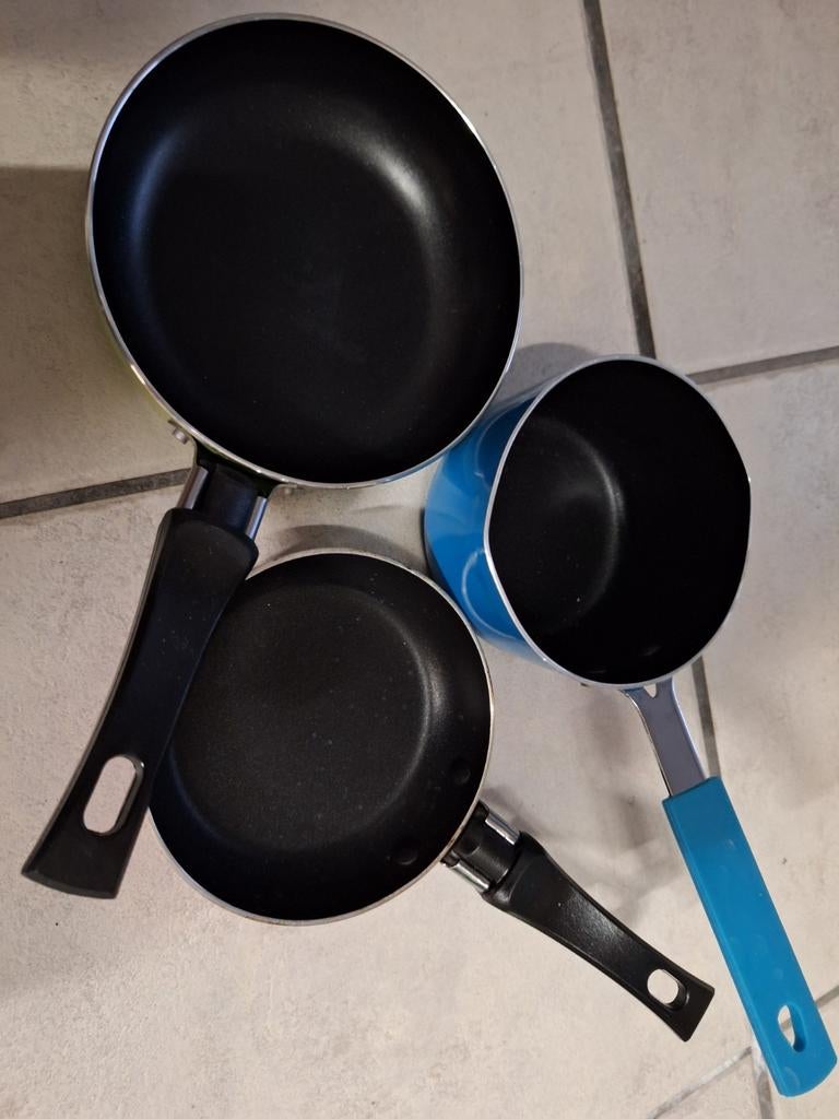 Set van 3 kleine pannetjes, Ophalen of Verzenden, Aluminium