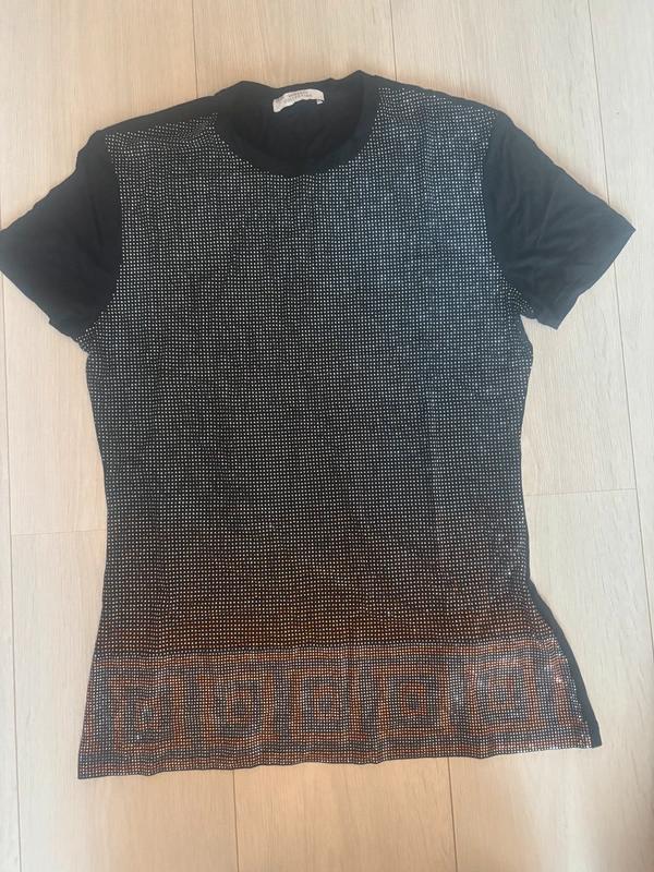 Versace t-shirt, Ophalen, Zwart, Maat 42/44 (L), Nieuw
