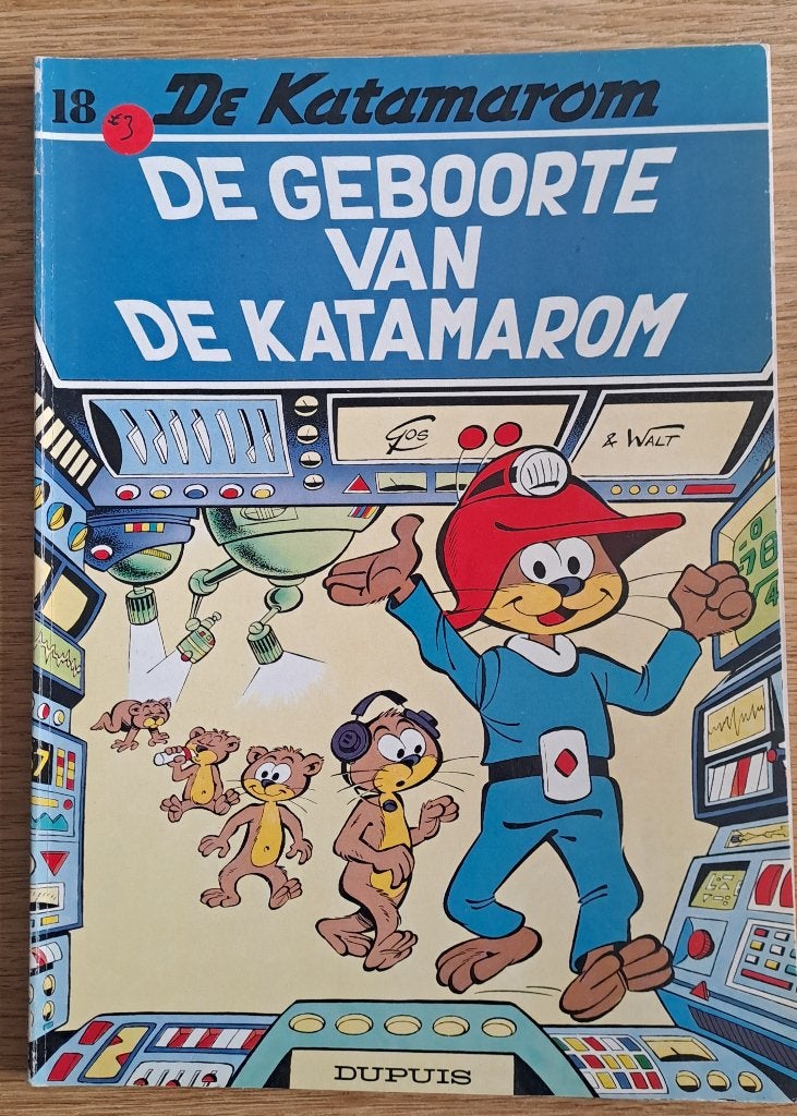18 - De Katamarom - De Geboorte van de katamarom, Boeken, Stripverhalen, Gelezen, Walt & Gos, Eén stripboek, Ophalen of Verzenden