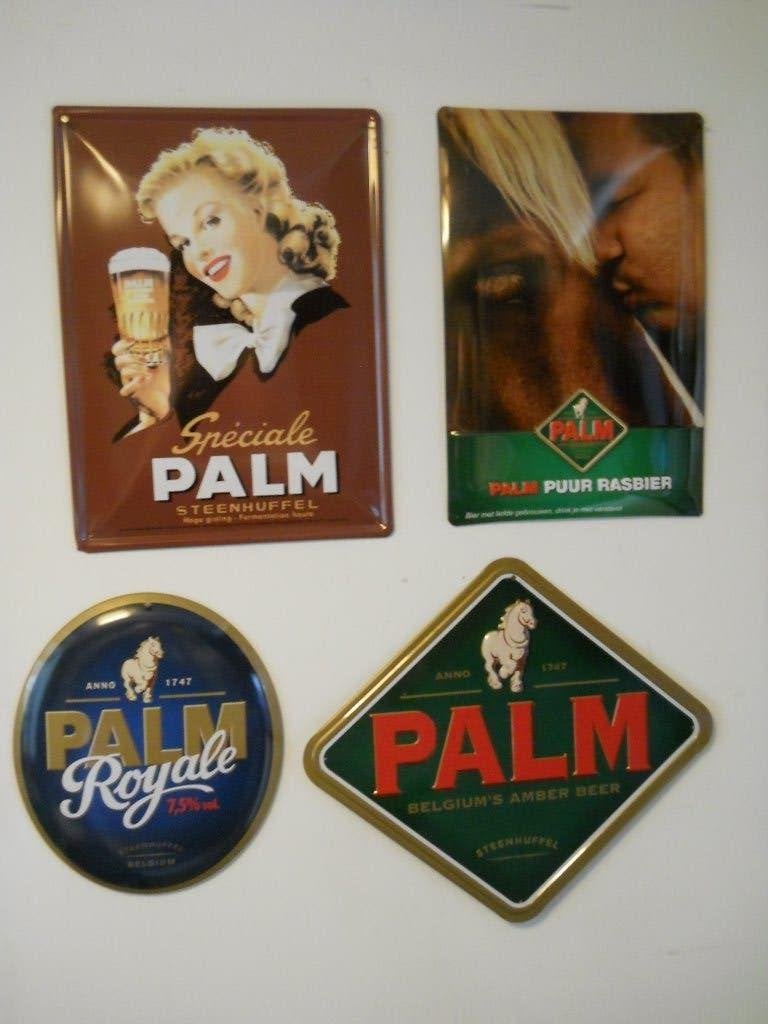 Brouwerij publiciteit, Verzamelen, Ophalen, Nieuw, Reclamebord, Plaat of Schild, Palm
