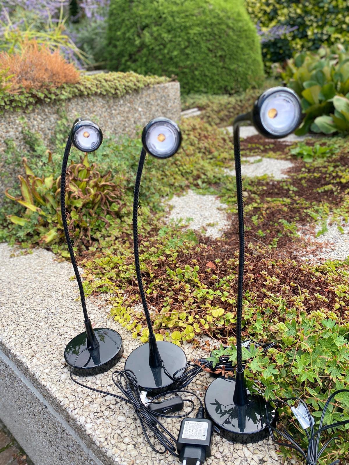 Set van 3 IKEA Jansjö LED werklampen/bureaulampen–Flexibel, Éclairage LED, 60 cm, Lampe de bureau, Comme neuf