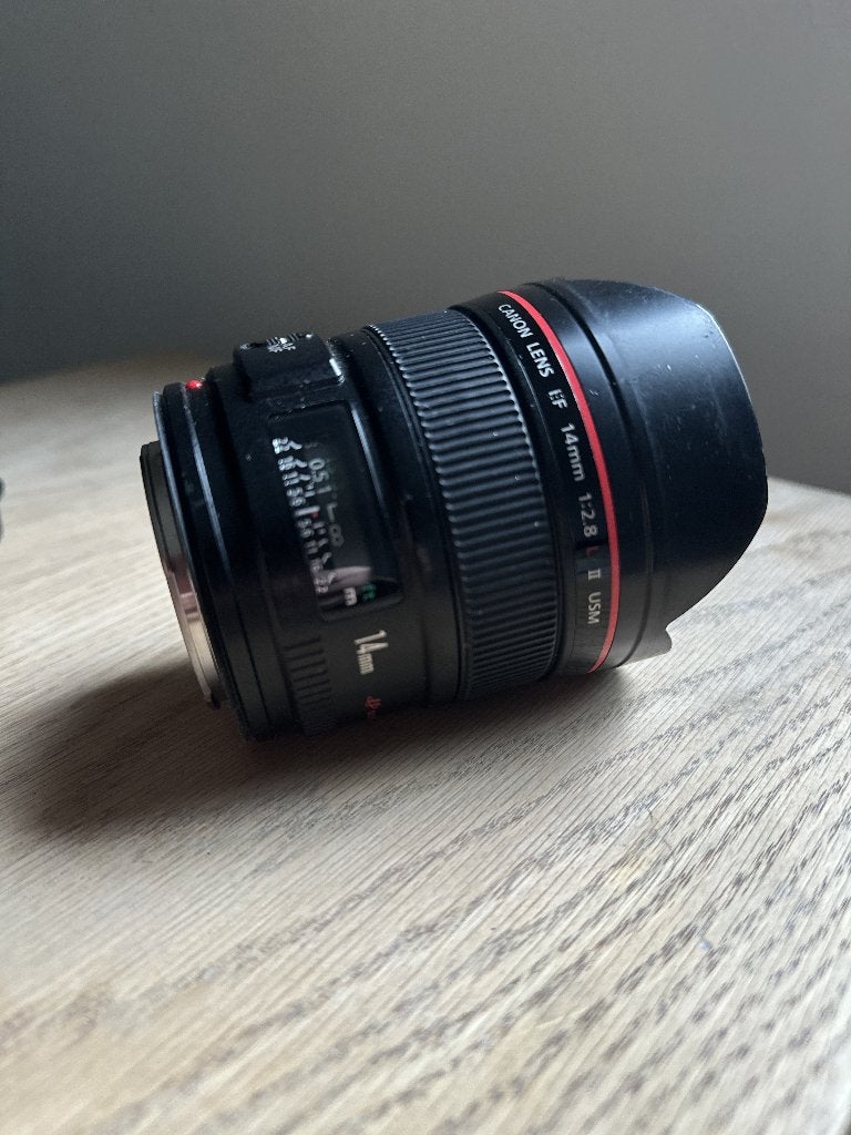 Lens groothoek Canon EF 14mm F/2.8 L II USM, Ophalen, Gebruikt, Canon, 14 mm