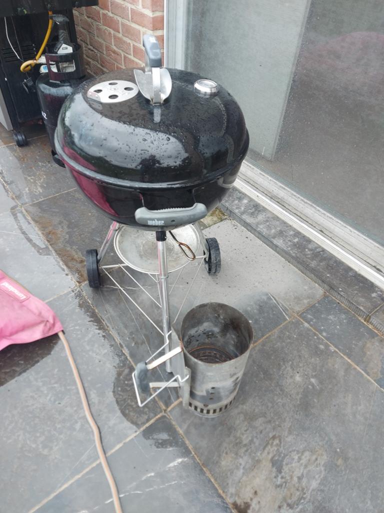 Weber BBQ Compact Kettle 47cm plus cheminée allumage, Enlèvement, Utilisé, Weber, Avec accessoires