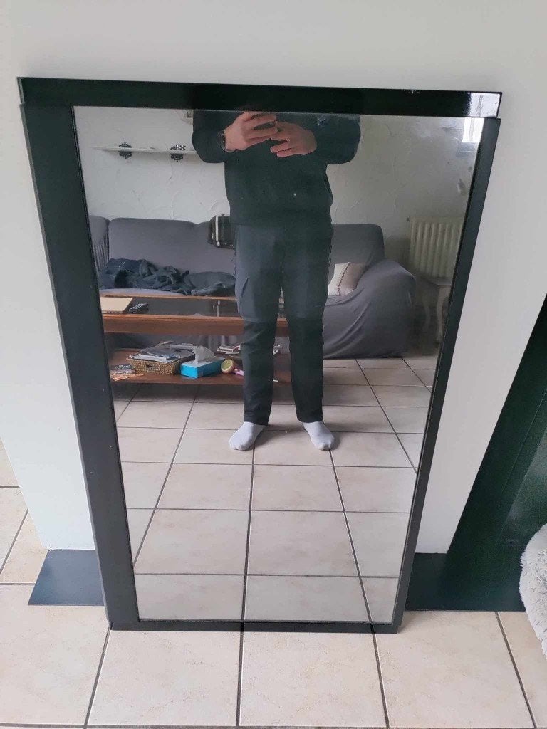 Miroir, Maison & Meubles, Accessoires pour la Maison | Miroirs, Comme neuf, Enlèvement, 50 à 75 cm, 100 à 150 cm