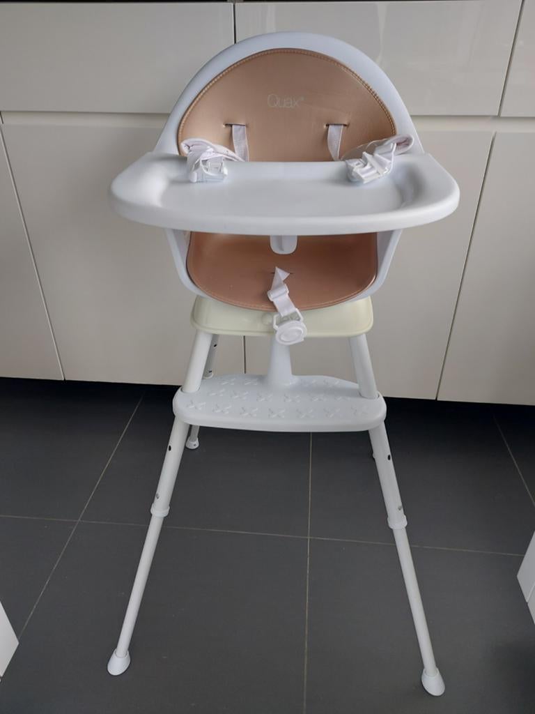 Chaisehaute/chaise pour enfant réglable en hauteur  quax, Enfants & Bébés, Enlèvement, Comme neuf, Chaise évolutive, Ceinture(s)