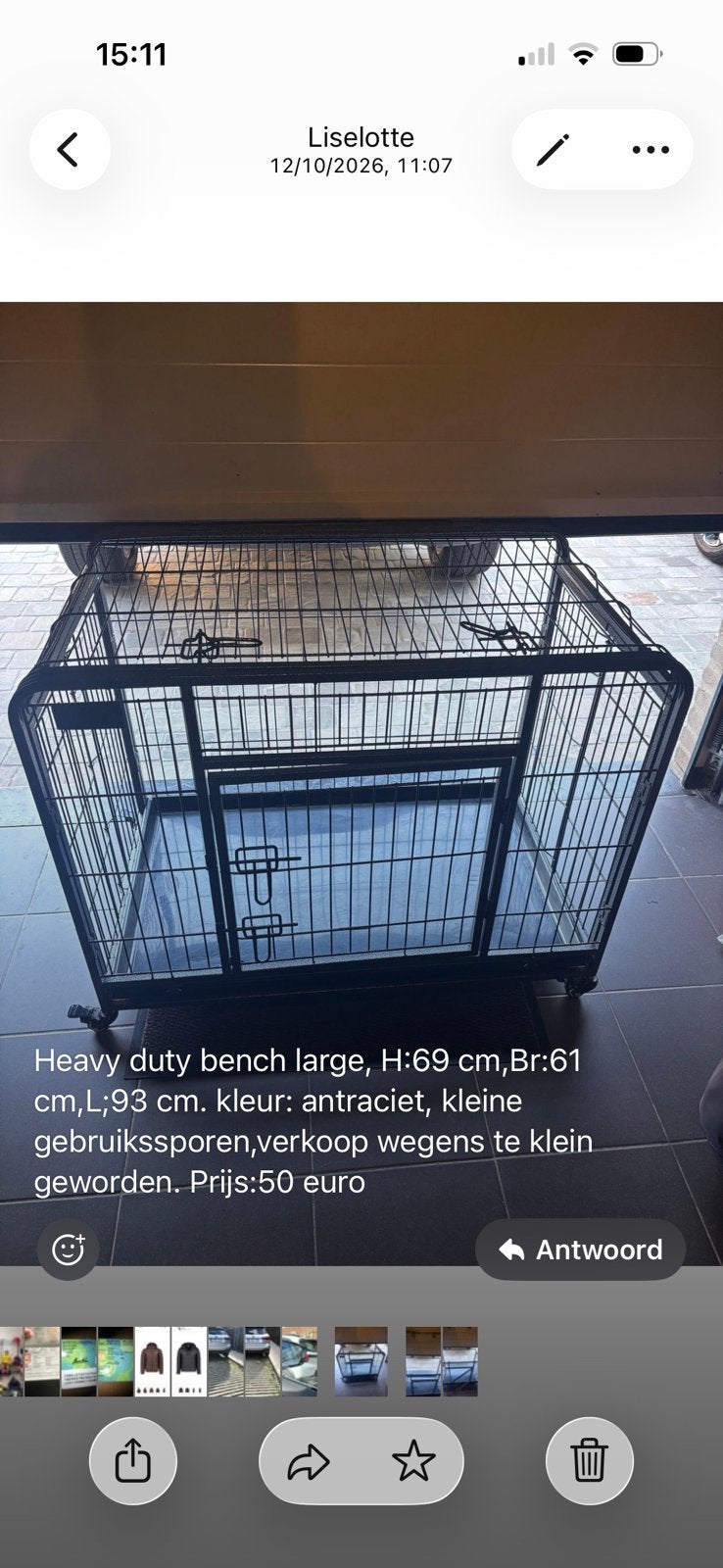 Bench, Dieren en Toebehoren, Ophalen, Zo goed als nieuw