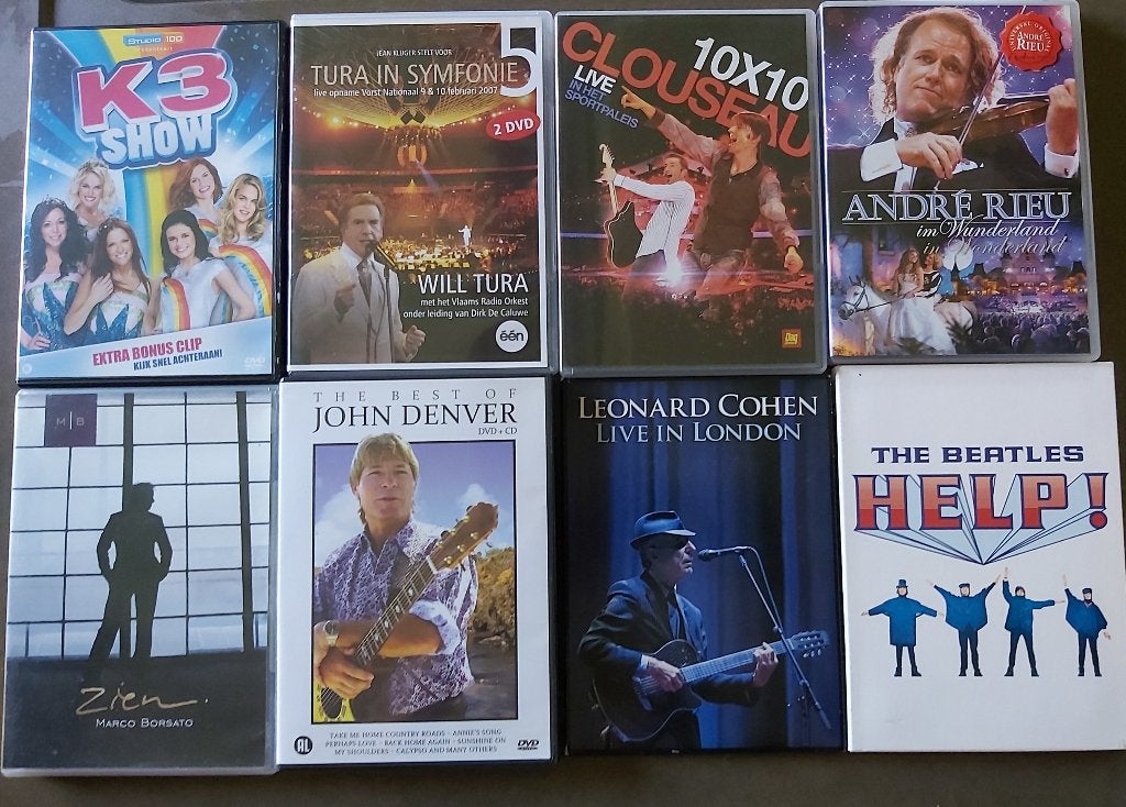 Muziekdvd´s van bekende artiesten, Alle leeftijden, Ophalen of Verzenden, Gebruikt, Muziek en Concerten