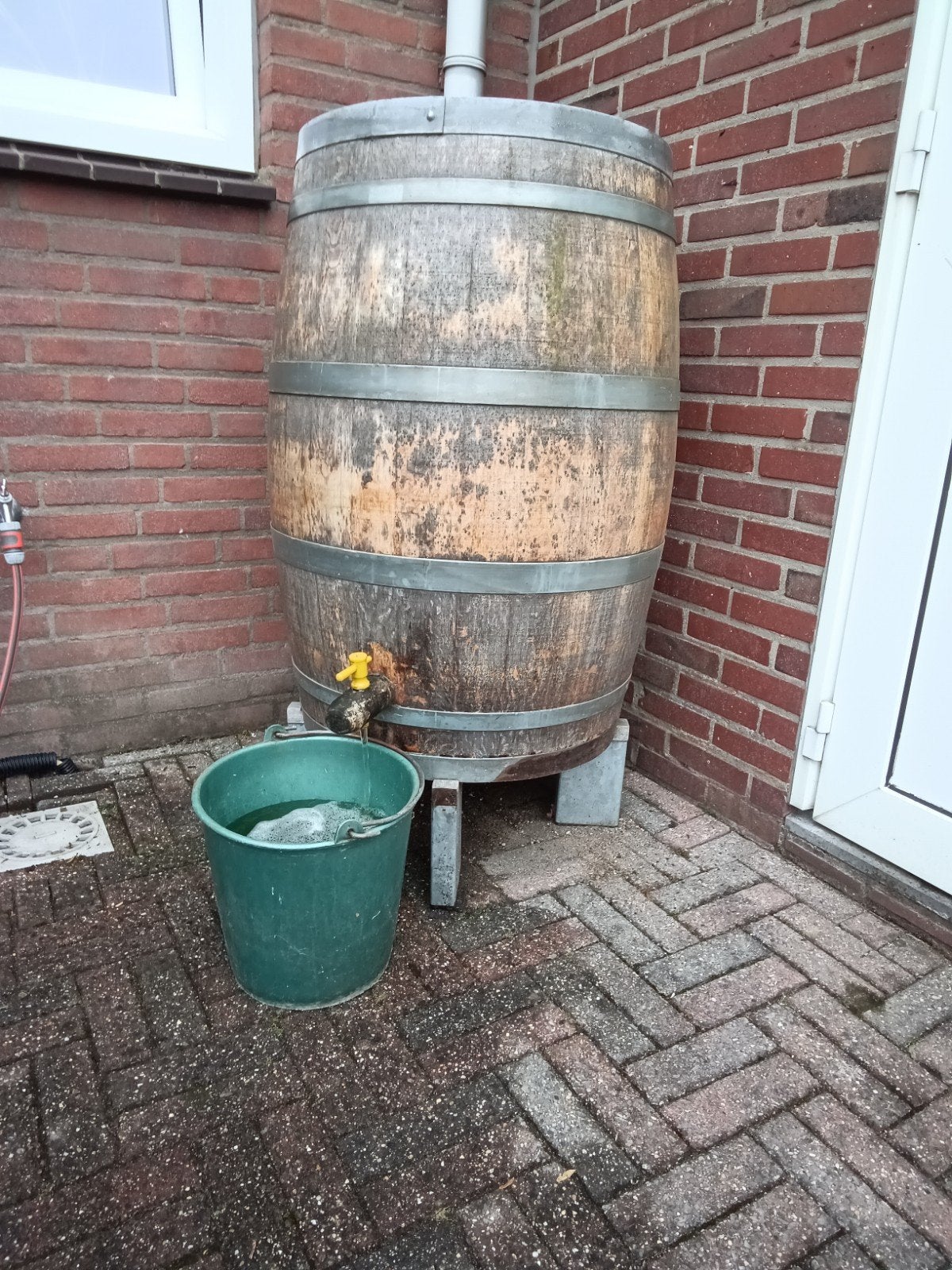 regenton / wijnvat, Tuin en Terras, Tuinhaarden, Ophalen, Gebruikt