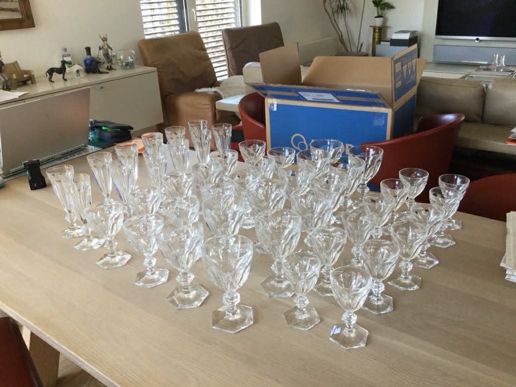 Verres baccarat serie Harcourt, Enlèvement, Comme neuf