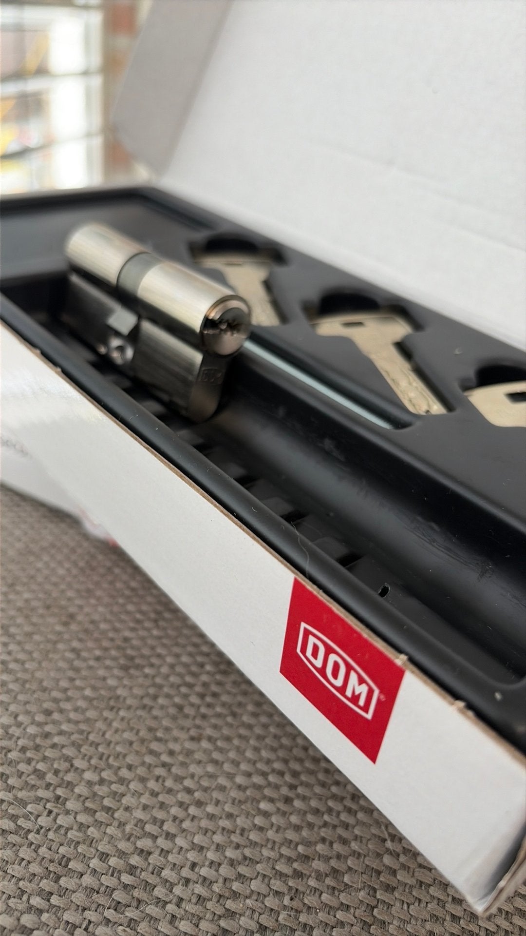 DOM Cylinder 333 IX 30/30 Twido met 3 sleutels, Ophalen of Verzenden