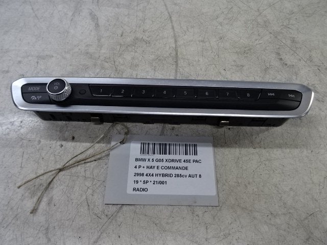 RADIO BMW X5 (G05) (01-2018/03-2023) (6131794932703), Auto-onderdelen, Gebruikt, Mevr. I. Hauben, BMW, Rue de l'Espoir 34 34
4030  GRIVEGNÉE, BE