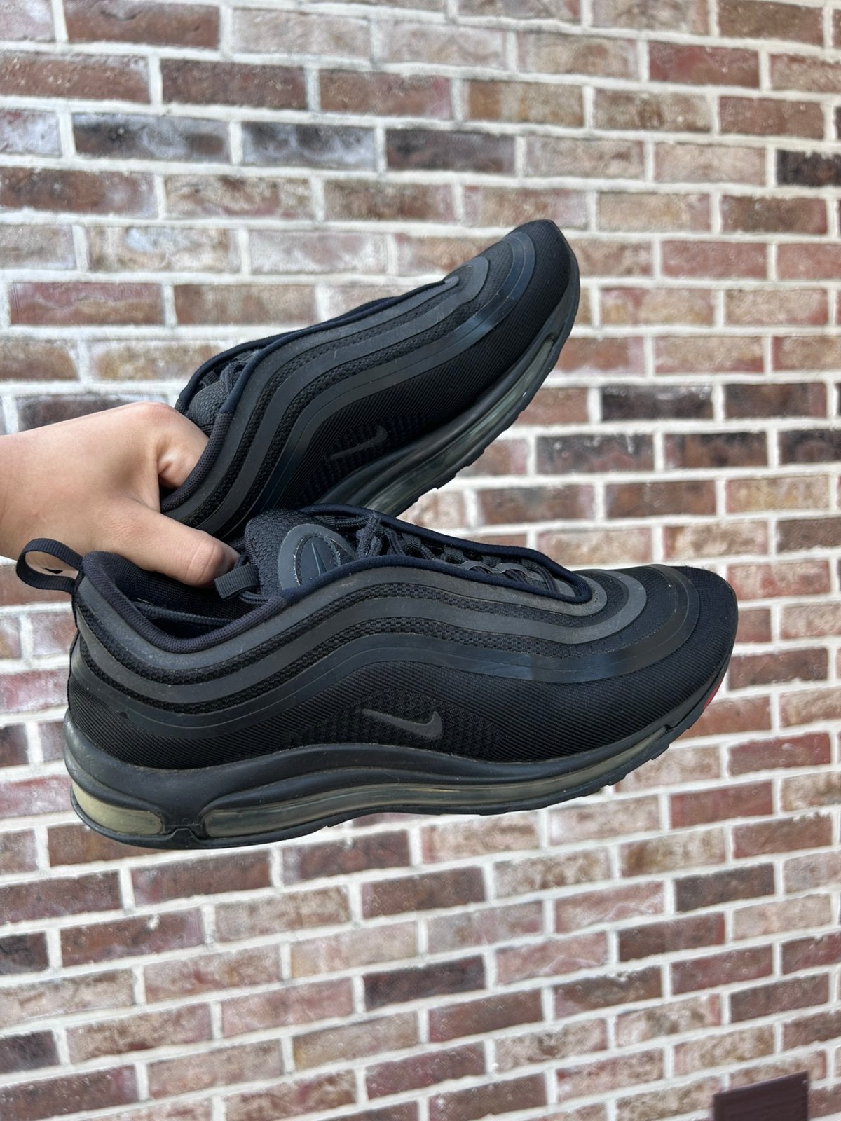 Air Max 97 “Triple Black”, Zwart, Ophalen of Verzenden, Zo goed als nieuw, Sneakers