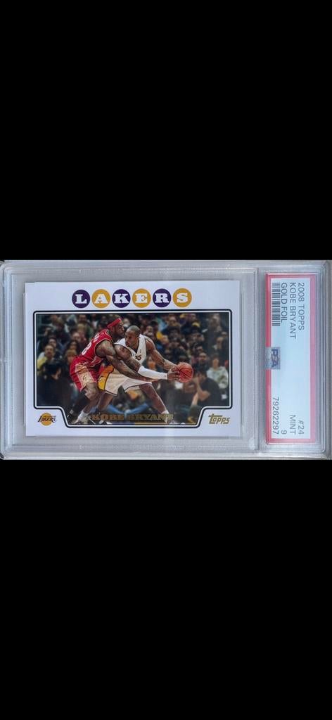2008 topps gold foil Kobe Bryant psa 9, Verzamelen, Automaten | Flipperkasten, Verzenden, Zo goed als nieuw