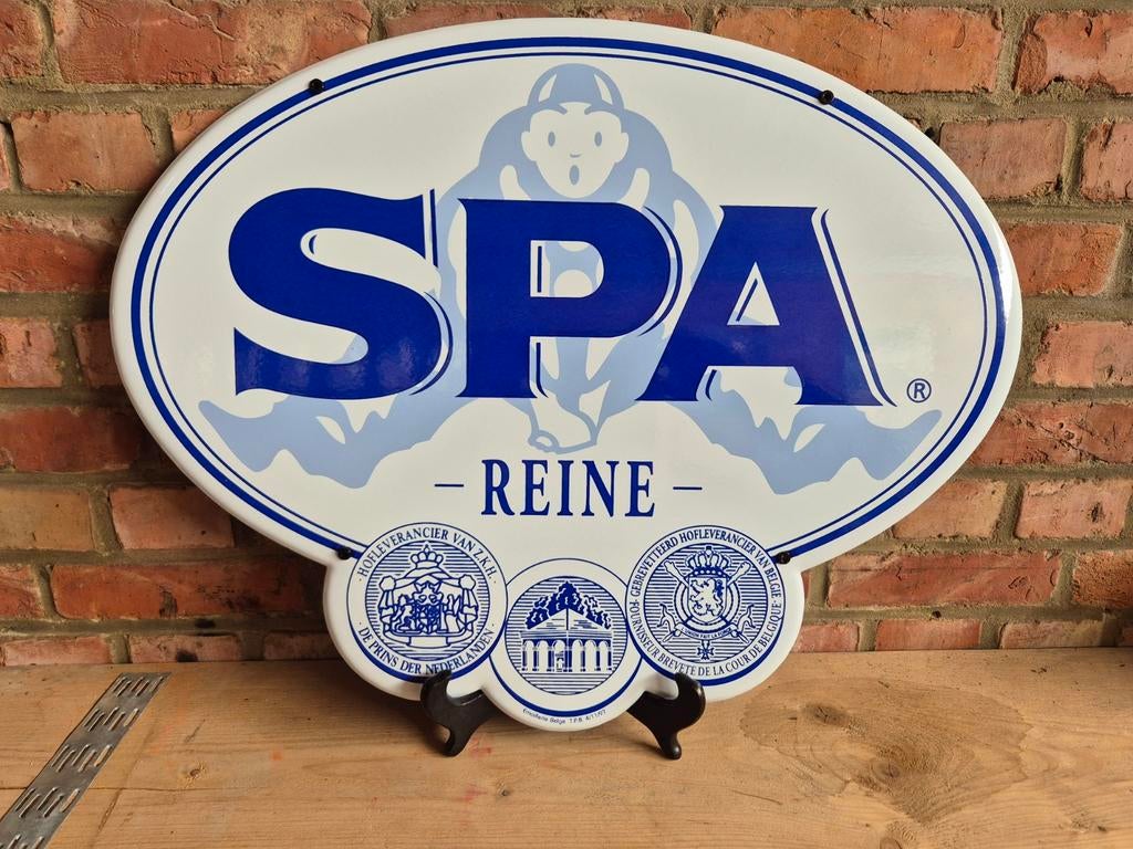 Emaille reclamebord spa, Enlèvement