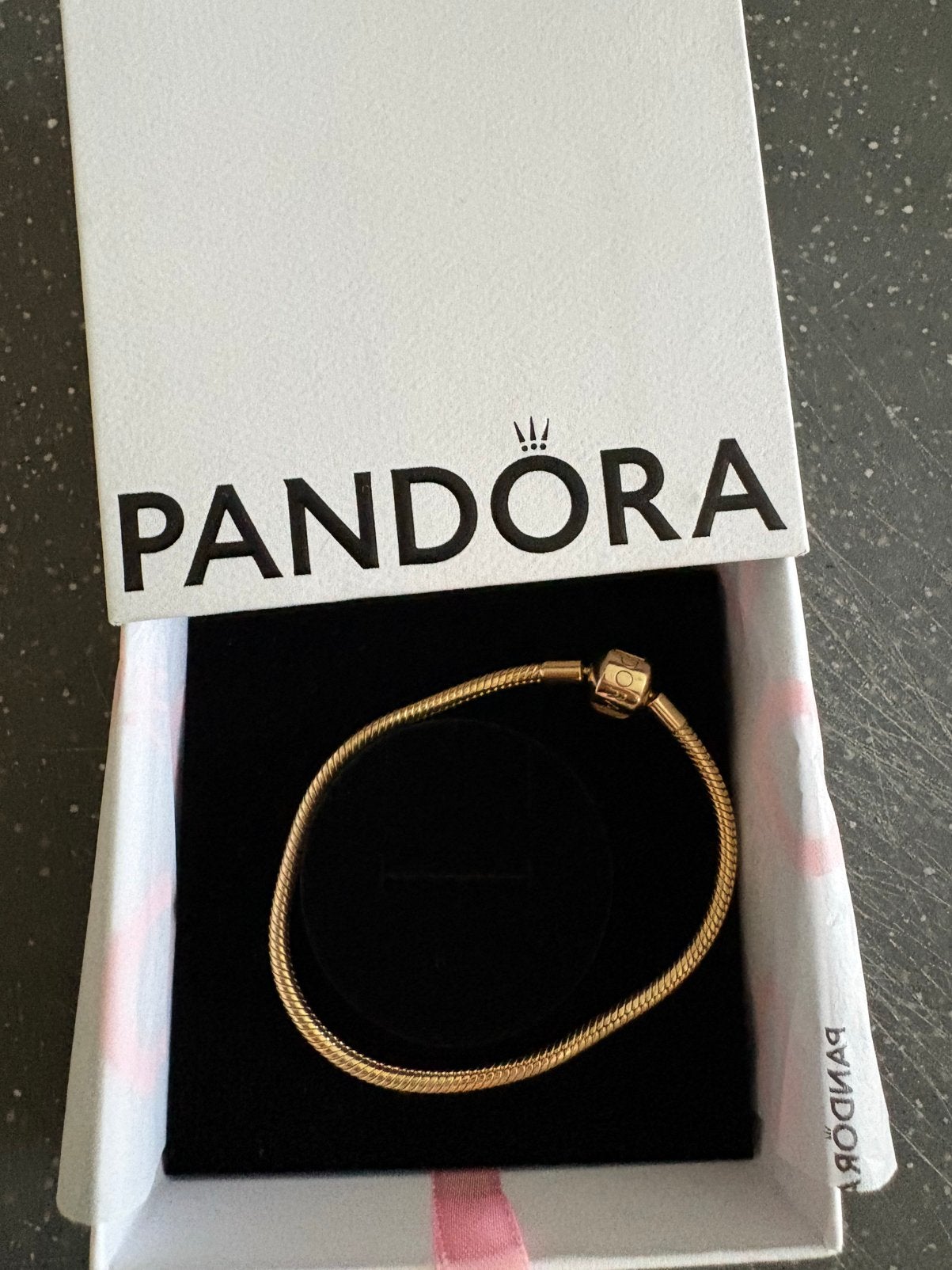 Gouden pandora armband, Ophalen, Nieuw, Goud