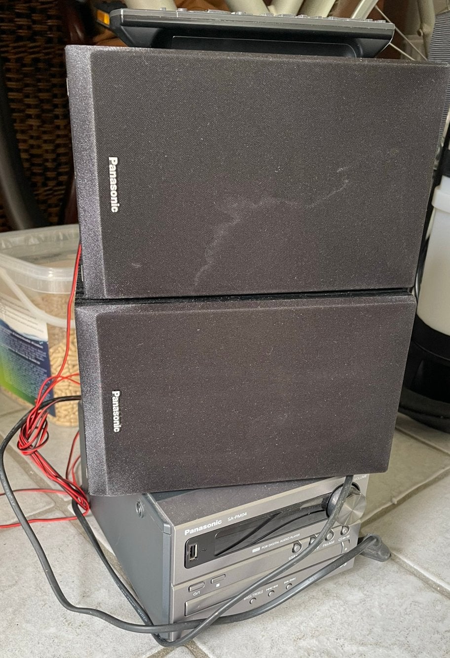 Mini Hi-Fi stereo 90’s stijl, Ophalen, Zo goed als nieuw