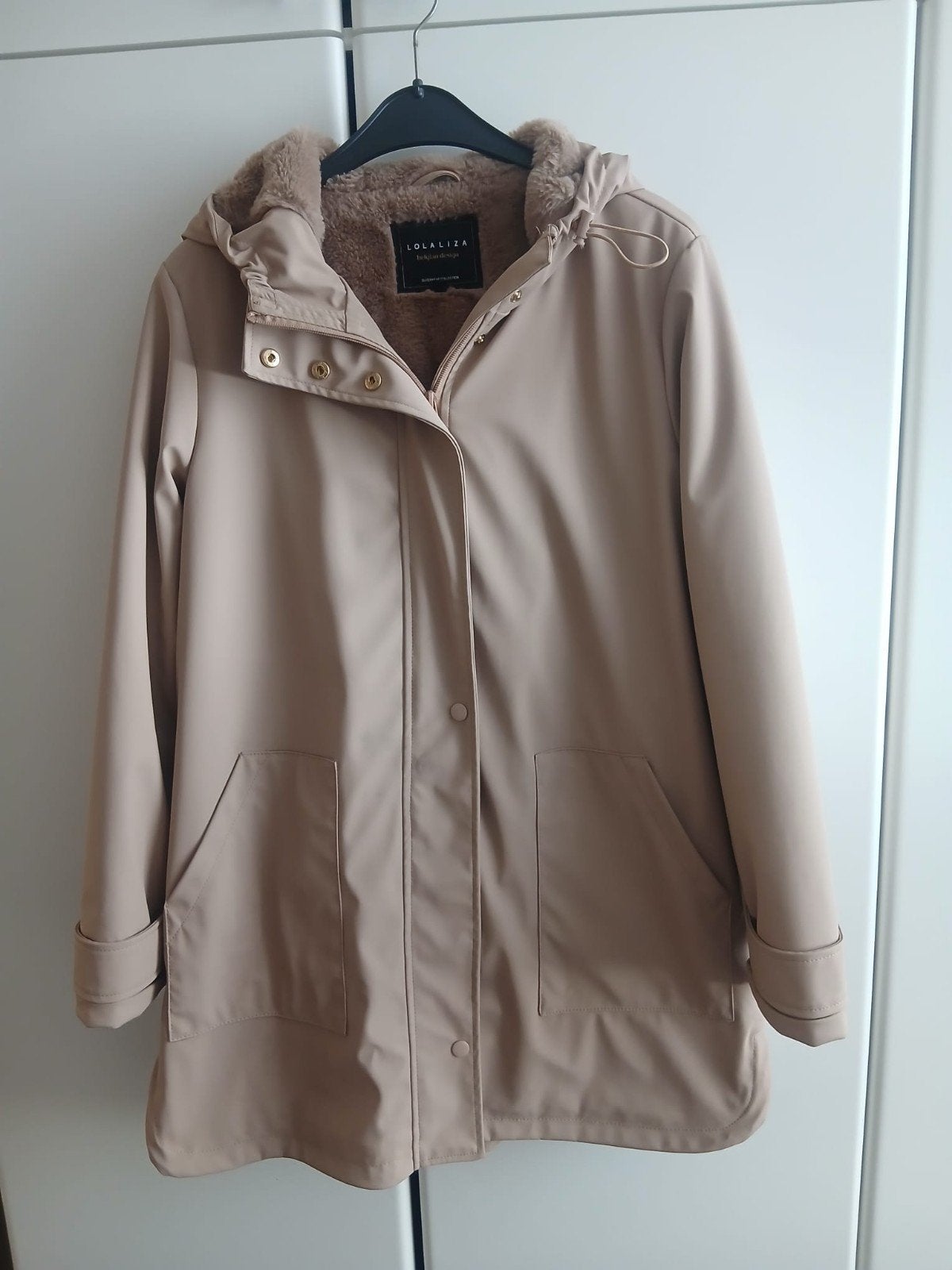 licht-taupe regenparka LolaLiza, Kleding | Dames, Ophalen, Maat 36 (S)