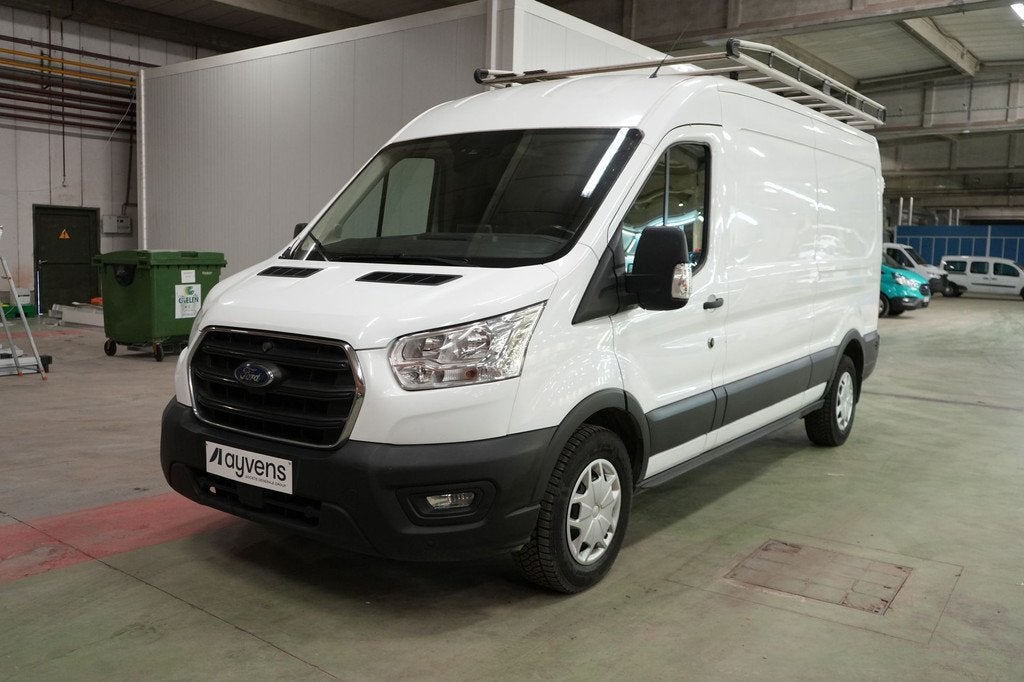(2BAW952) FORD TRANSIT 2T 350L FOU LWB HR DSL, Voorwielaandrijving, Stof, Gebruikt, Euro 6