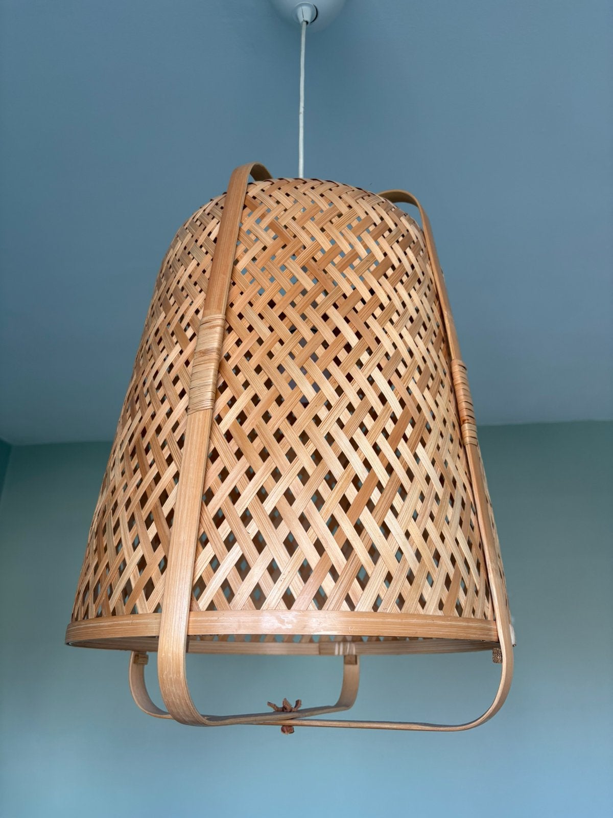 Bamboo hanglamp, Ophalen, Zo goed als nieuw, Hanglamp