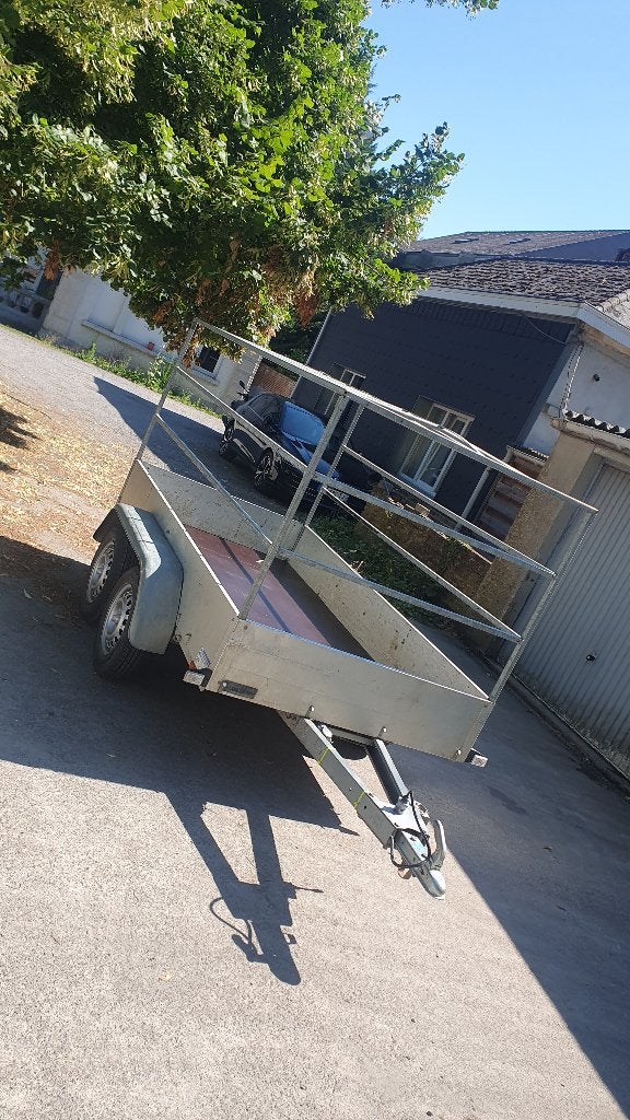 Remorque double essieux 750kg Aluminium 2,55cm/1,30cm, Auto diversen, Aanhangers en Bagagewagens, Ophalen of Verzenden, Zo goed als nieuw