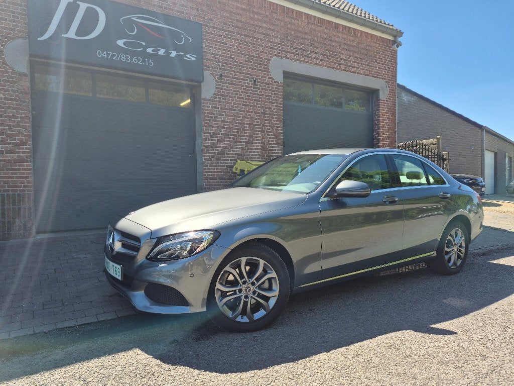 Mercedes C160 automaat, Auto's, Automaat, Lichtsensor, Leder en Stof, Beige