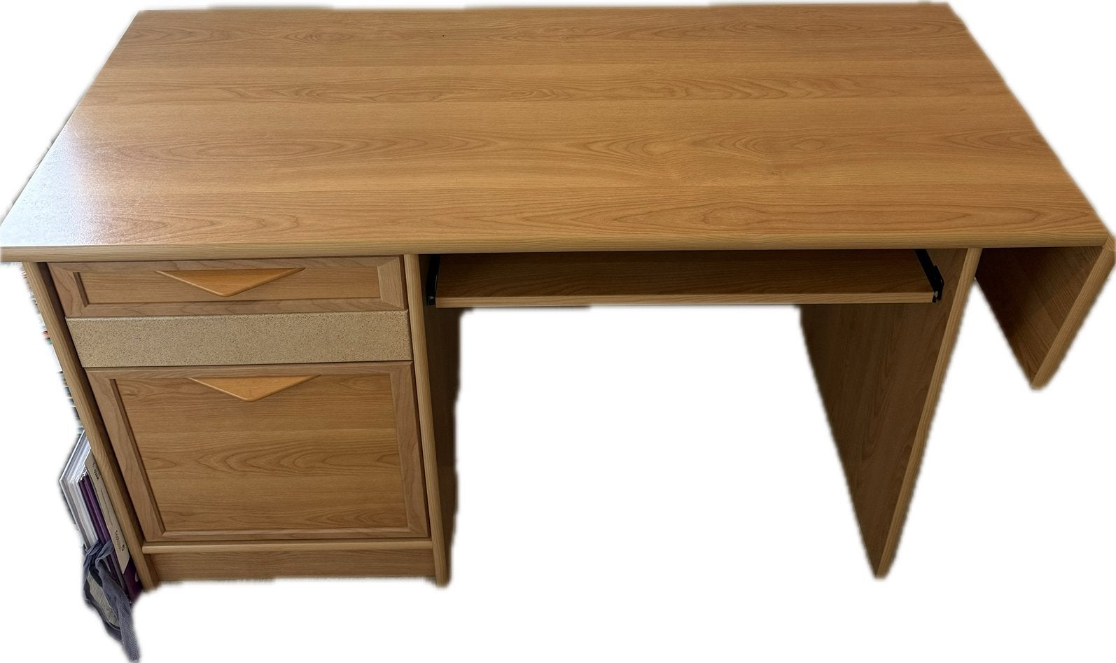 Bureau - klein kastje en ook grote boekenkast, Huis en Inrichting, Ophalen, Gebruikt, Hout, Bruin