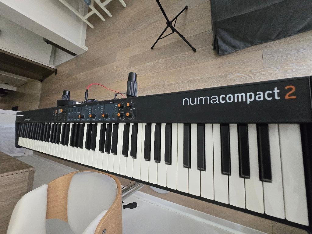 Studiologic Numa Compact 2, Musique & Instruments, Pianos, Comme neuf, Piano, Noir, Digital, Enlèvement