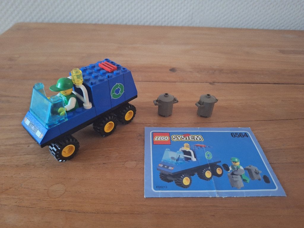 lego town vuilniswagen 6564, Lego, Inclusief instructies, Ophalen of Verzenden, Complete set