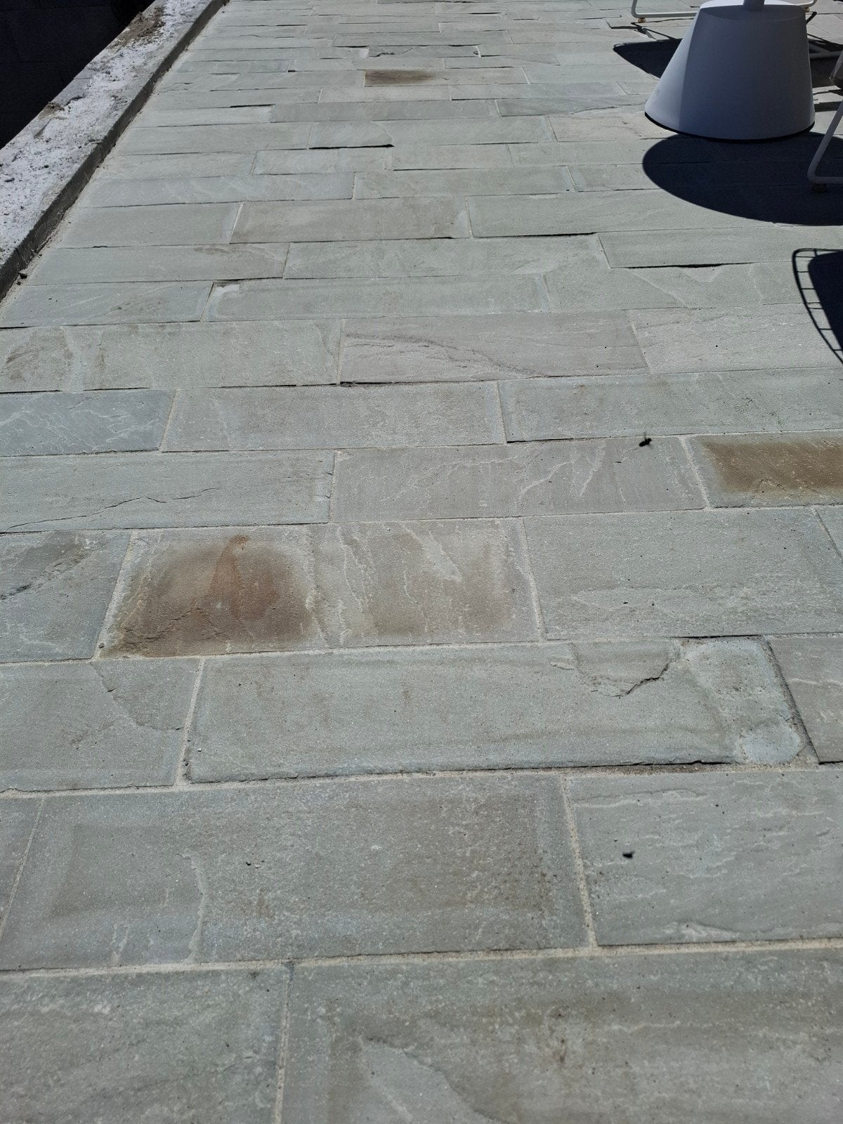 Kandla grey ruwe terrastegel 45m2, Ophalen, Nieuw, Terrastegels, Natuursteen