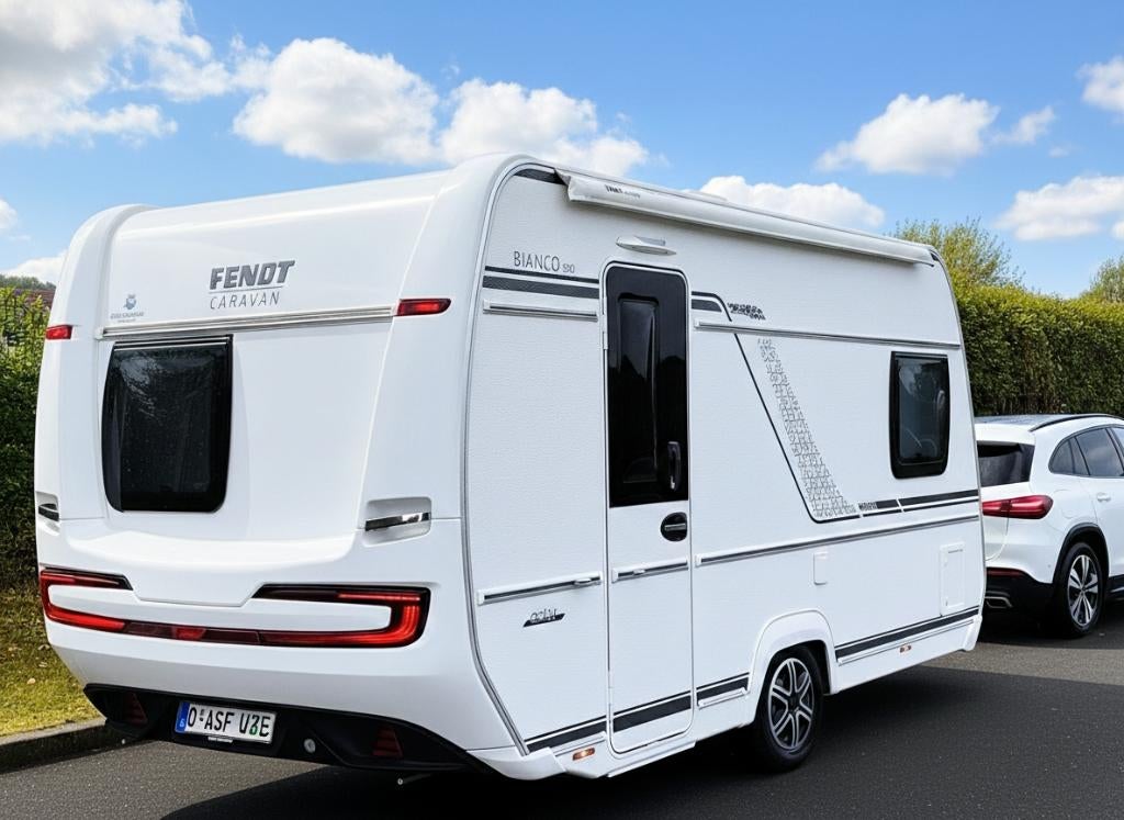 FENDT Bianco 390 Autonome caravan, verhuizer, douche, Caravans en Kamperen, Hefbed, Tot en met 3, Particulier, Fendt