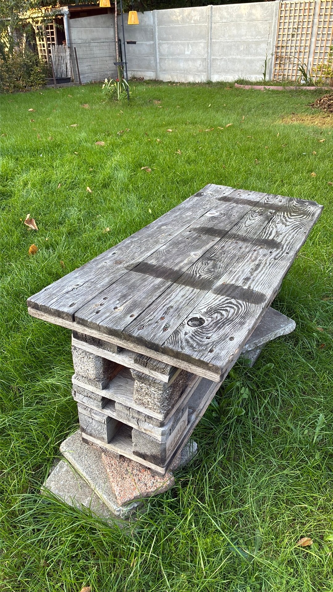 Salon tafel voor buiten, Jardin & Terrasse, Enlèvement, Utilisé, Rectangulaire, Bois
