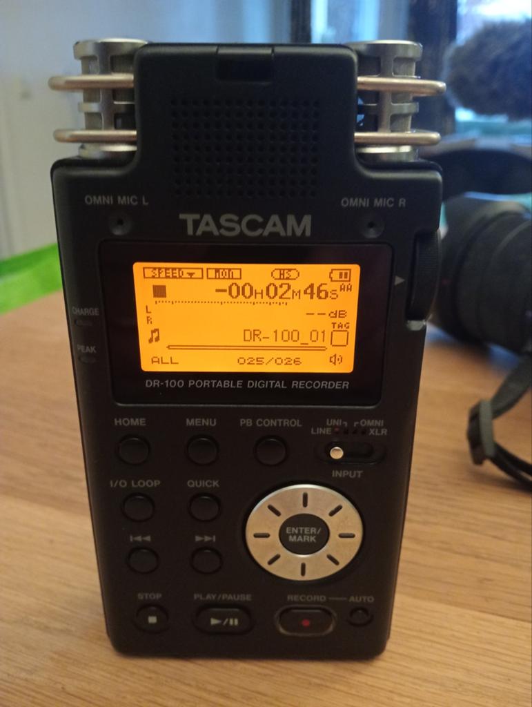 TÉLÉCOMMANDE TASCAM DR 100 POUCES, TV, Hi-fi & Vidéo, Appareils professionnels, Enlèvement ou Envoi